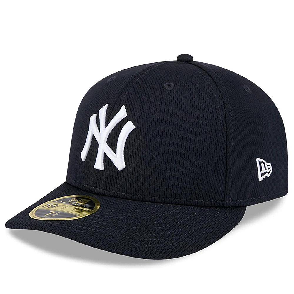 Men's New Era Navy York Yankees 2025 MLB Clubhouse Low Profile 59FIFTY Fitted Hat