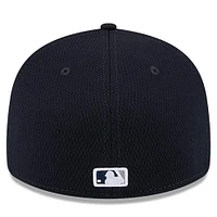 Men's New Era Navy York Yankees 2025 MLB Clubhouse Low Profile 59FIFTY Fitted Hat