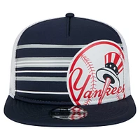 Casquette snapback New Era 9FIFTY A-Frame Trucker bleu marine pour homme des Yankees de New York