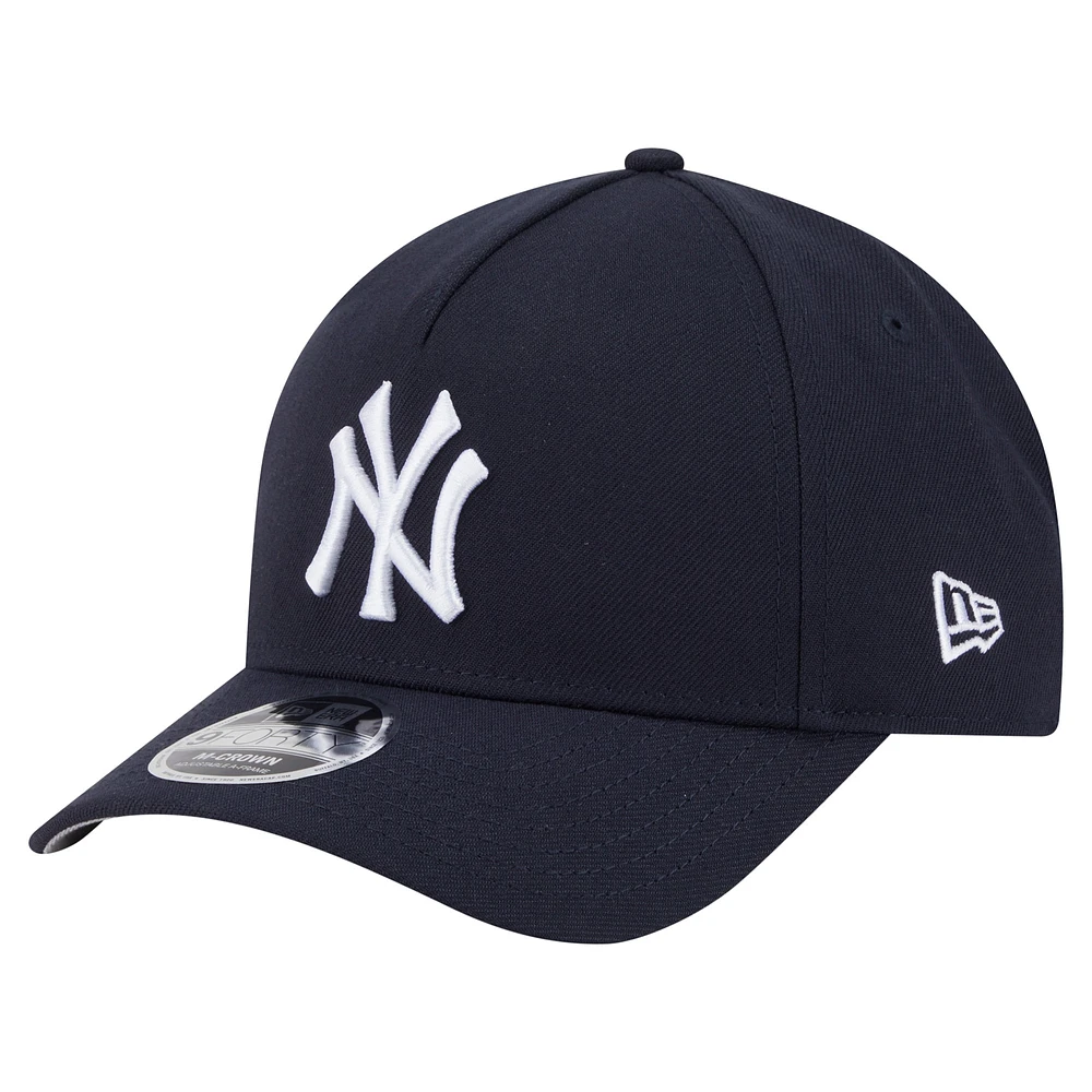 Casquette ajustable New Era 9FORTY M-Crown bleu marine pour homme des Yankees de New York