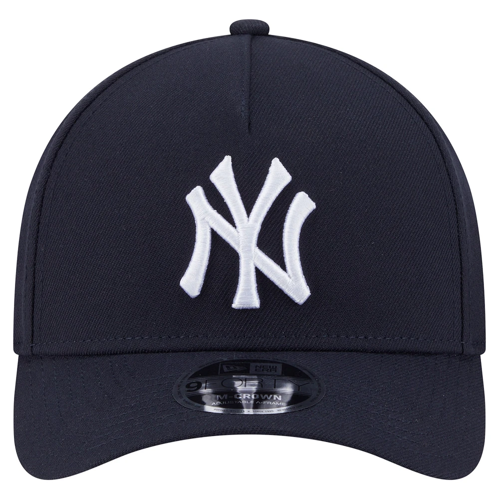 Casquette ajustable New Era 9FORTY M-Crown bleu marine pour homme des Yankees de New York