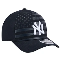 Men's New Era Navy New York Yankees American Flag 9FORTY M-Crown A-Frame Adjustable Hat