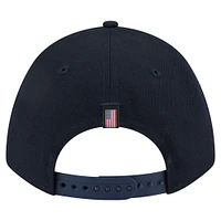 Men's New Era Navy New York Yankees American Flag 9FORTY M-Crown A-Frame Adjustable Hat