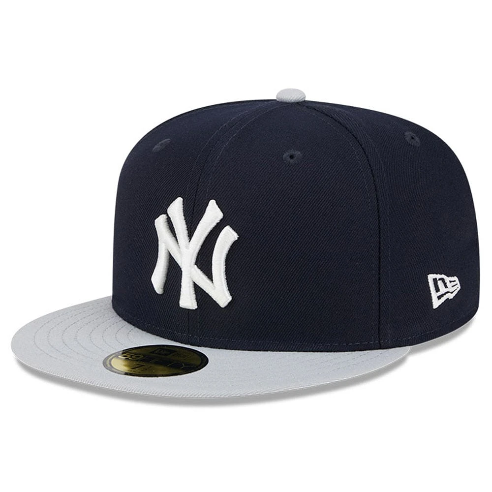 Casquette ajustée 59FIFTY New Era pour hommes des Yankees de York Big League Chew Team bleu marine