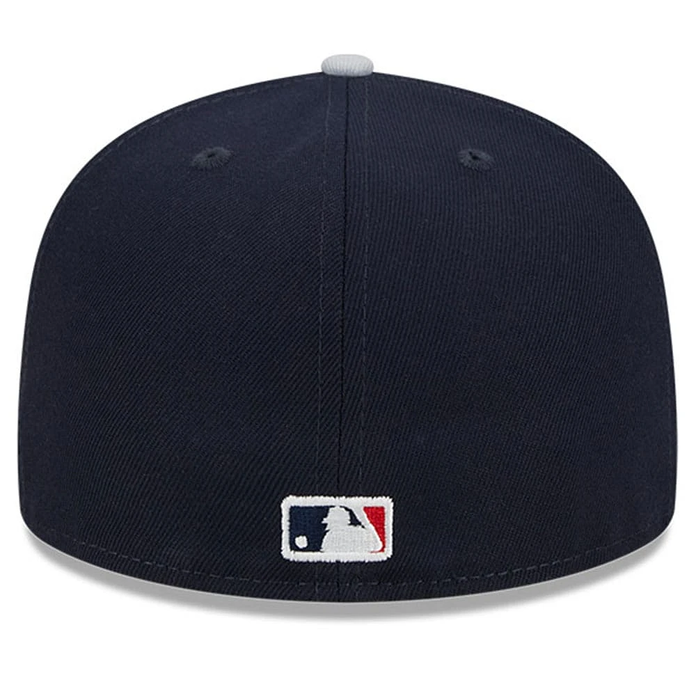 Casquette ajustée 59FIFTY New Era pour hommes des Yankees de York Big League Chew Team bleu marine