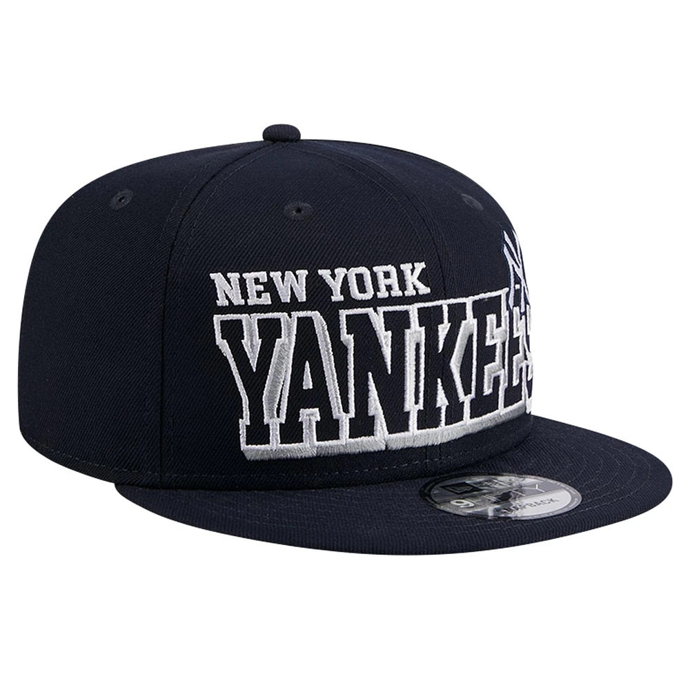 Men's New Era Navy New York Yankees Game Day Bold 9FIFTY Snapback Hat