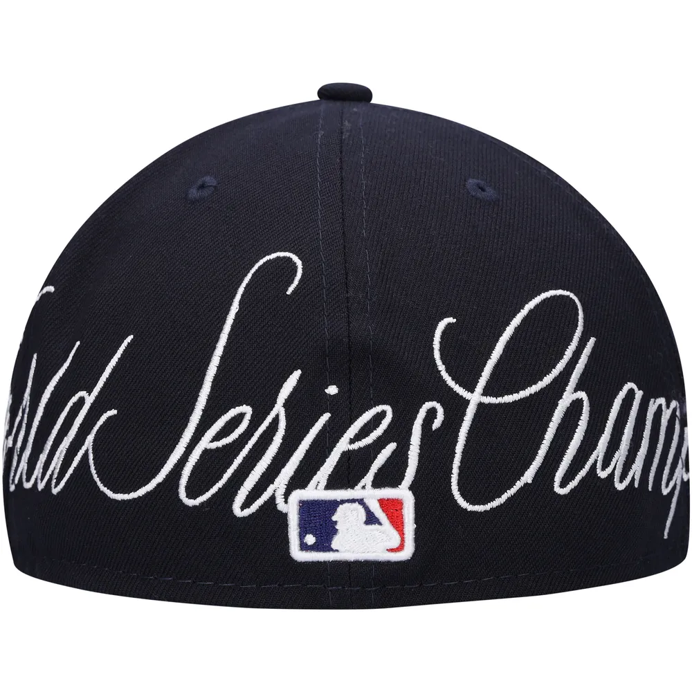 New York Yankees New Era Historic World Series Champions 59FIFTY Fitted Hat  - Navy