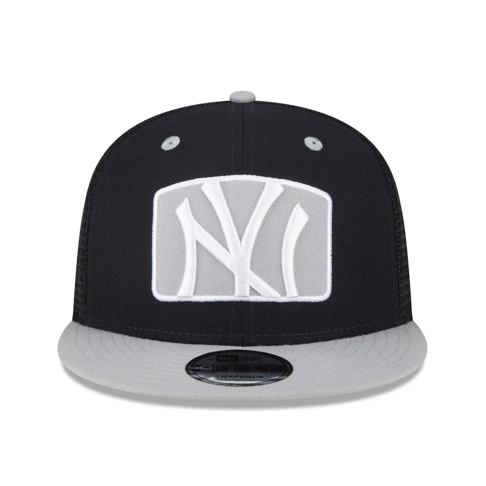 NWE YANKEE NAVY MLB NWE LOGO ZOOM TRUCKER 9FIFTY HATMENSNP