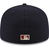 Casquette ajustée New Era York Yankees Meteor 59FIFTY pour homme bleu marine