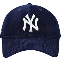 Men's New Era Navy New York Yankees MoMA Corduroy 9TWENTY Adjustable Hat