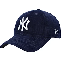 Men's New Era Navy New York Yankees MoMA Corduroy 9TWENTY Adjustable Hat