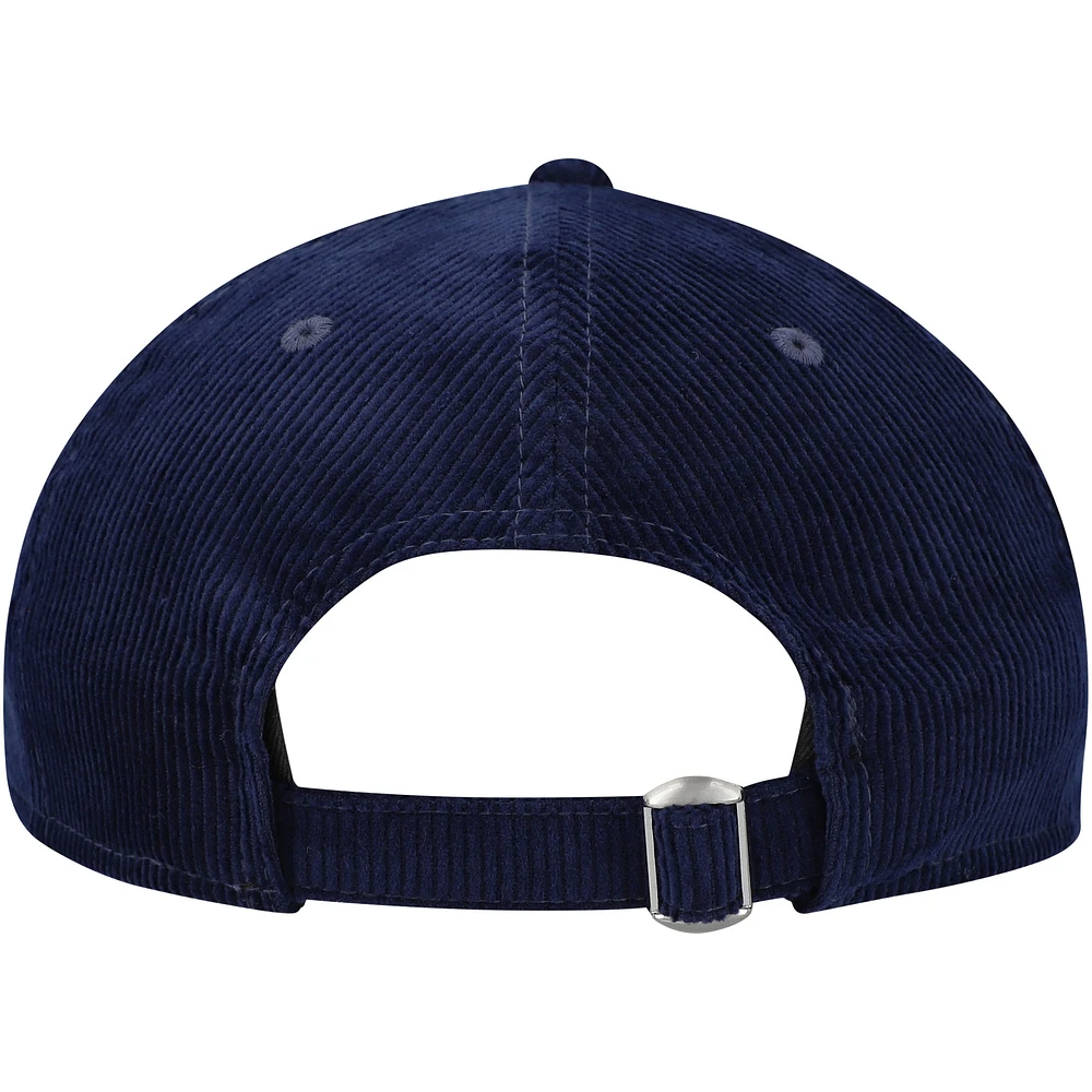 Men's New Era Navy New York Yankees MoMA Corduroy 9TWENTY Adjustable Hat