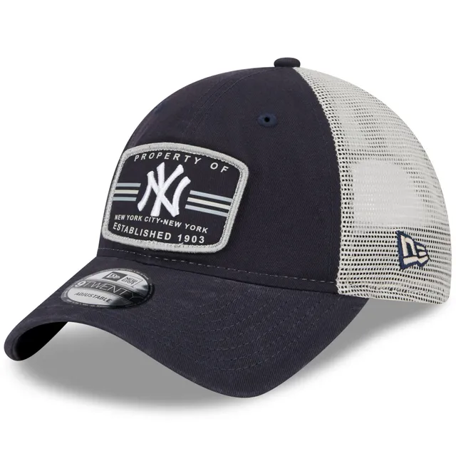 New Era Men's Navy New York Yankees 2023 Spring Training Patch A-Frame  Trucker 9FORTY Snapback Hat