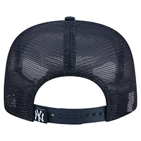 Casquette de golf ajustable New Era bleu marine New York Yankees Retro Satin Script pour homme