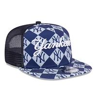 Casquette Snapback 9FIFTY Snapback New Era New York Yankees Seeing Diamonds A-Frame Trucker pour hommes