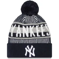 Atlanta Braves STRIPED Knit Beanie Hat by New Era