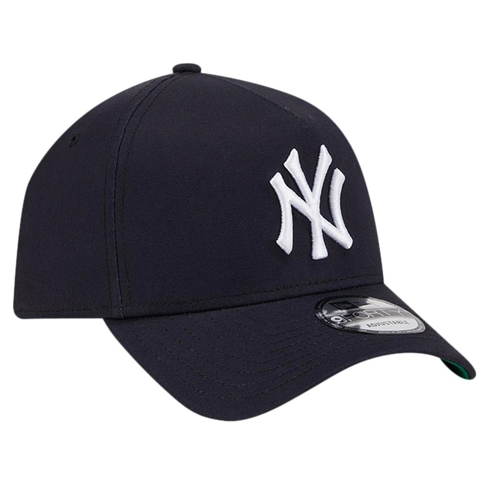 Casquette ajustable 9FORTY couleur équipe A-Frame New York Yankees New Era pour homme, bleu marine