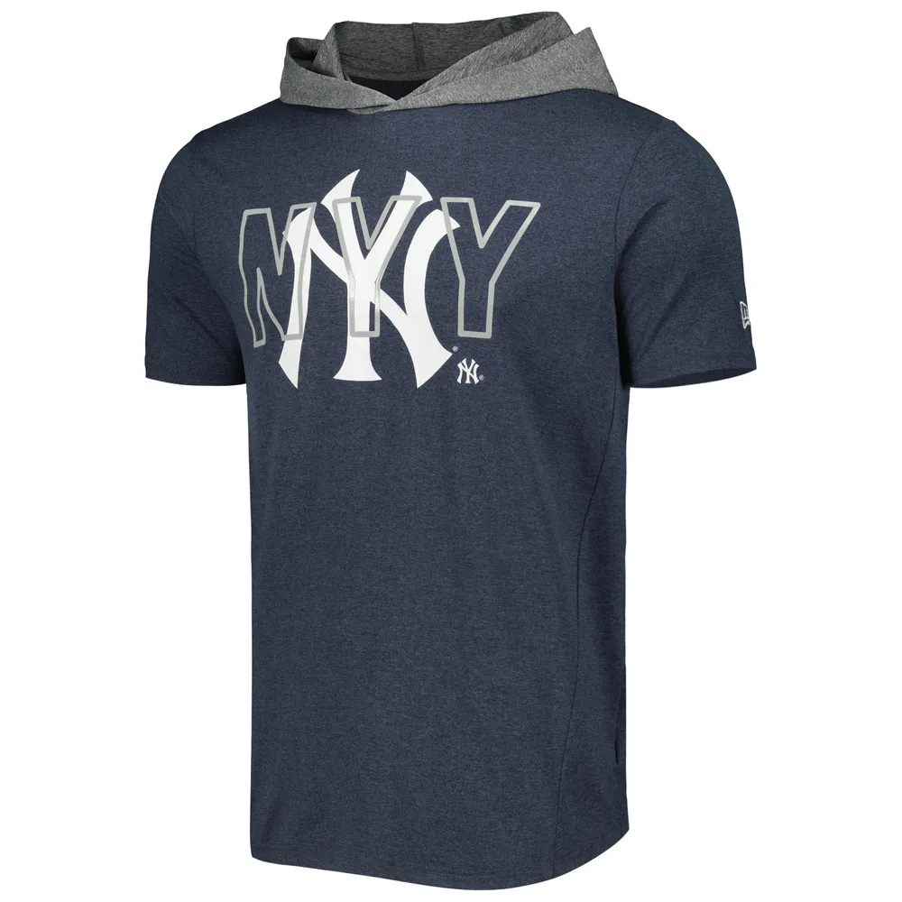 New Era New York Yankees hoodie with large logo in navy