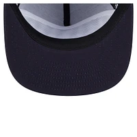 Casquette snapback de golfeur New Era bleu marine avec texte de l'équipe des Yankees de New York pour homme
