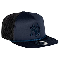 Men's New Era Navy New York Yankees Tone Foam Meshback Golfer Snapback Hat