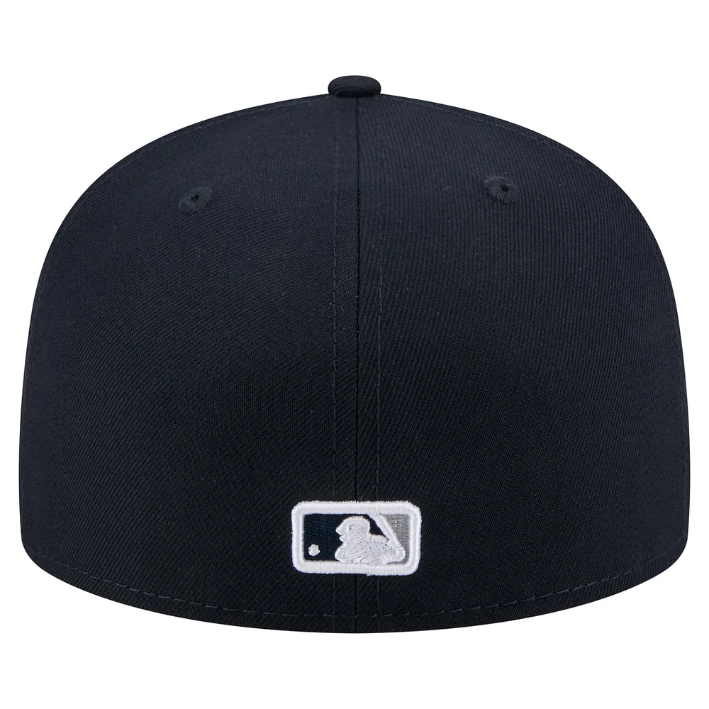 Men's New Era Navy York Yankees Yarn Stitch 59FIFTY Fitted Hat