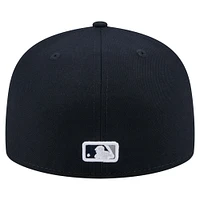 Men's New Era Navy York Yankees Yarn Stitch 59FIFTY Fitted Hat