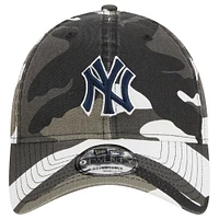 Casquette réglable New Era New York Yankees 9TWENTY camouflage foncé pour homme