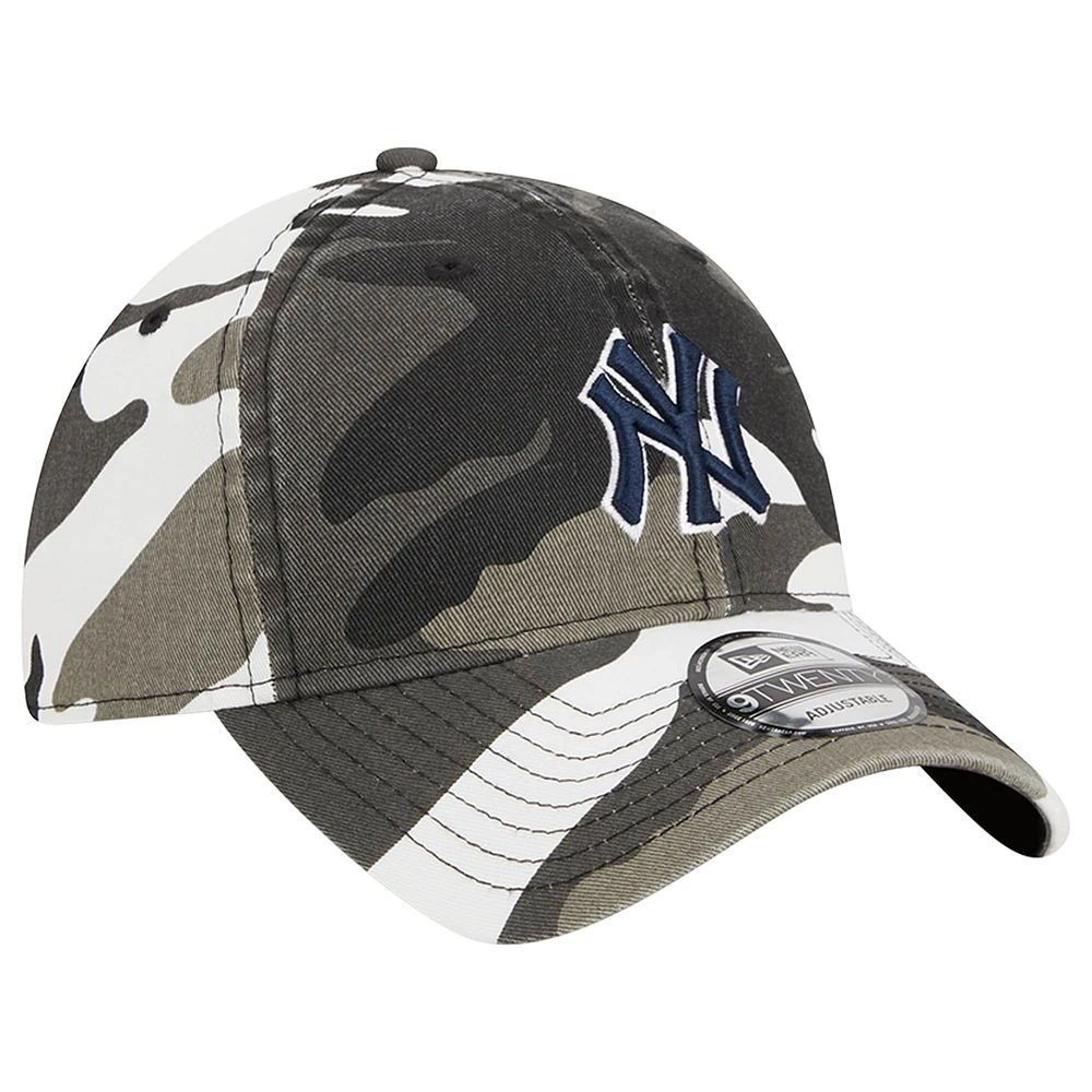 Casquette réglable New Era New York Yankees 9TWENTY camouflage foncé pour homme