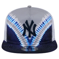 Casquette ajustable New Era New York Yankees Tie-Dye Golfer Trucker pour homme