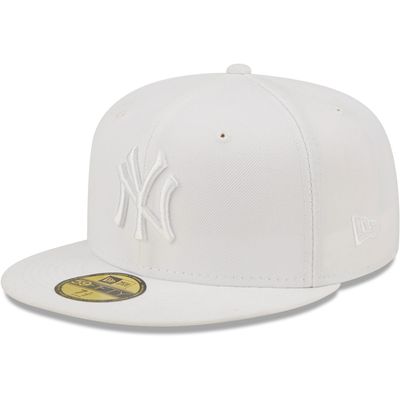 Men's New Era York Yankees White on 59FIFTY Fitted Hat