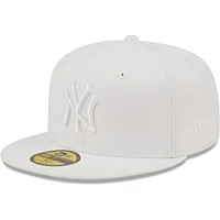 Men's New Era York Yankees White on 59FIFTY Fitted Hat