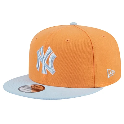 Casquette Snapback bicolore 9FIFTY couleur printemps des New York Yankees New Era pour hommes