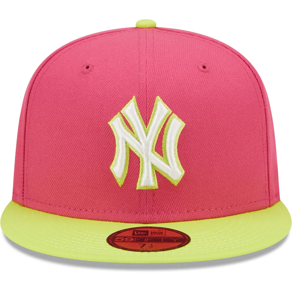 Men's New Era Pink York Yankees 2009 MLB World Series 59FIFTY Fitted Hat