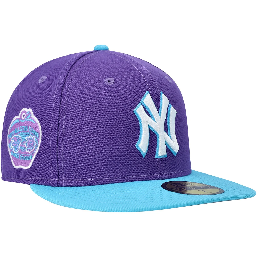 Men's New Era Purple York Yankees Vice 59FIFTY Fitted Hat