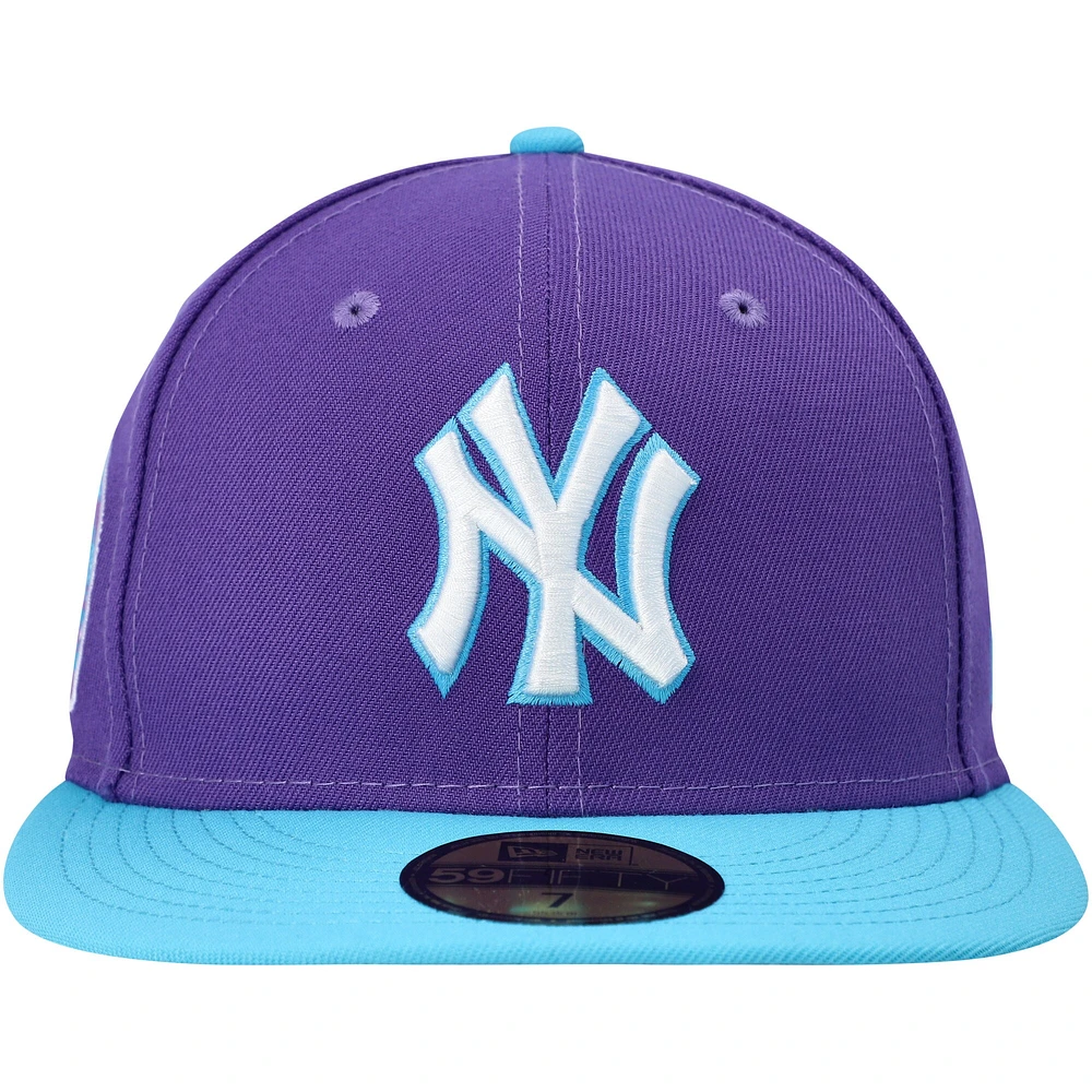 Men's New Era Purple York Yankees Vice 59FIFTY Fitted Hat