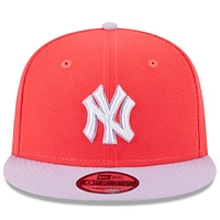 Men's New Era Red/Purple New York Yankees Spring Basic Two-Tone 9FIFTY Snapback Hat