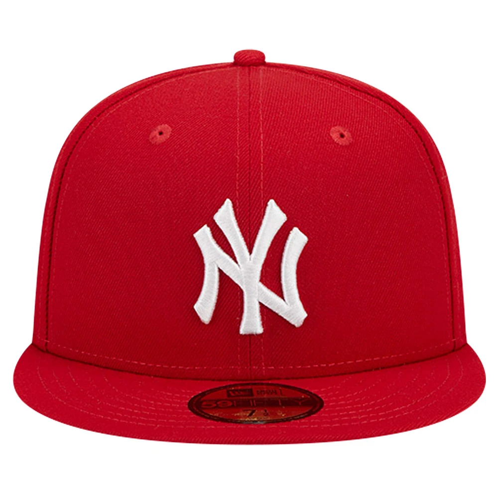 Casquette ajustée 59FIFTY rouge avec logo New York Yankees Era pour homme