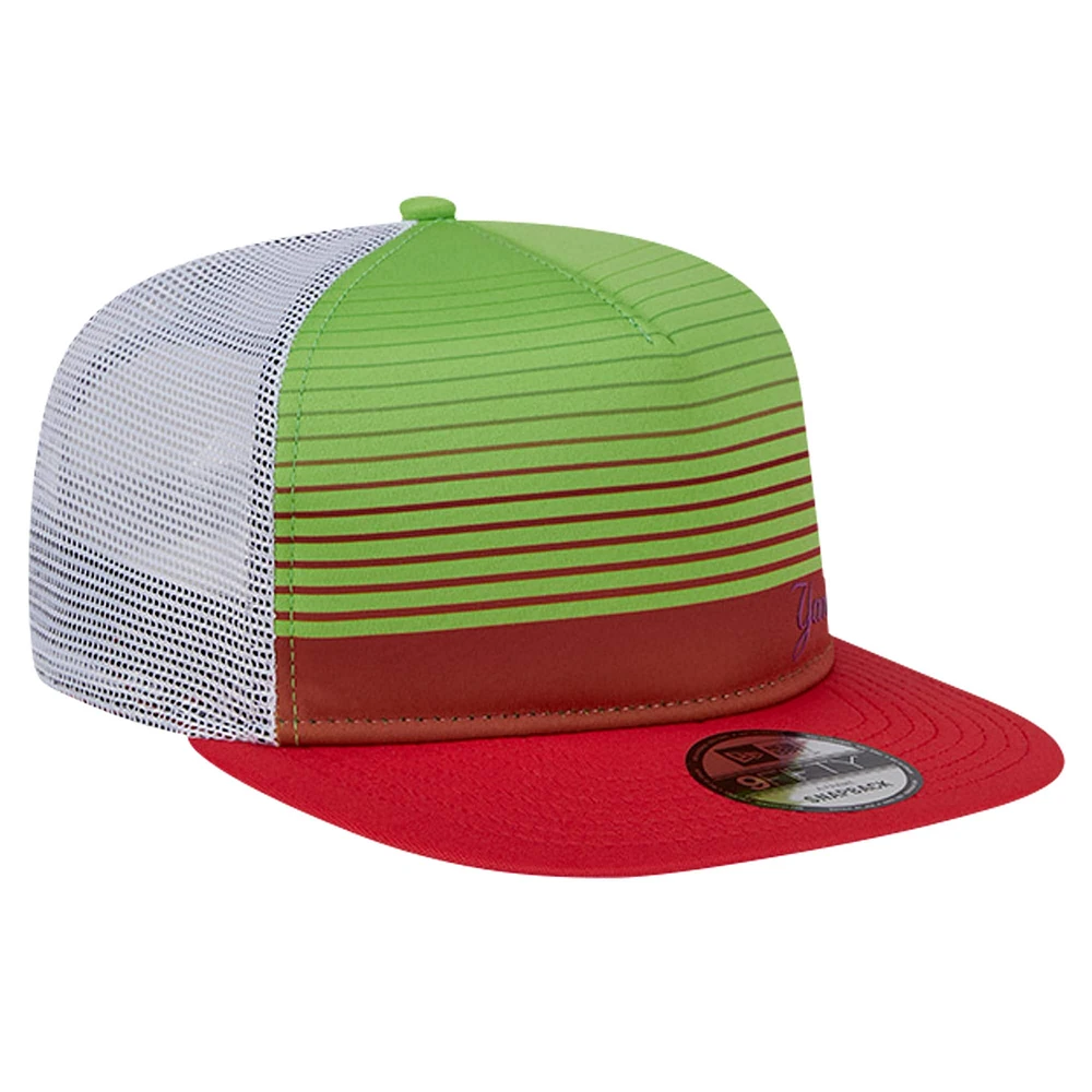 Casquette Snapback 9FIFTY New Era New York Yankees Neon Horizon A-Frame Trucker pour hommes