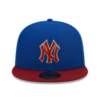 Casquette pour homme New Era Royal/Red York Yankees Primary Jewel Gold Undervisor 59FIFTY