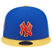 Men's New Era  Royal/Yellow York Yankees Empire 59FIFTY Fitted Hat