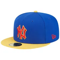 Casquette ajustée 59FIFTY Empire New York Yankees Era pour homme, bleu royal/jaune