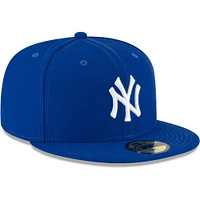 Men's New Era Royal York Yankees White Logo 59FIFTY Fitted Hat