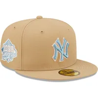 Men's New Era Tan Detroit Tigers 1984 World Series Sky Blue Undervisor  59FIFTY Fitted Hat