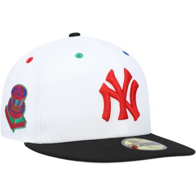 New York Yankees New Era Heart Eyes 59FIFTY Fitted Hat - Black/Red