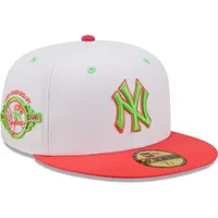 Casquette ajustée 59FIFTY Strawberry Lolli des New York Yankees Era pour homme, blanc/corail