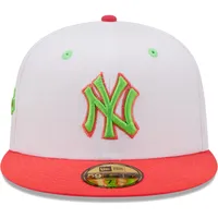 Casquette ajustée 59FIFTY Strawberry Lolli des New York Yankees Era pour homme, blanc/corail