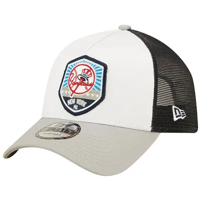 New Era Natural Chicago White Sox Retro Beachin' Patch A-Frame Trucker 9FIFTY Snapback Hat