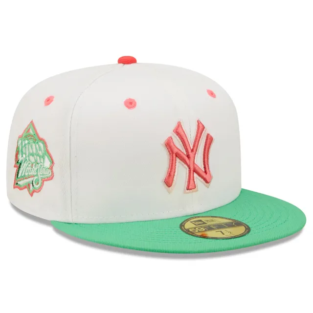 Men's New Era White/Coral Boston Red Sox 2004 World Series Strawberry Lolli 59FIFTY Fitted Hat