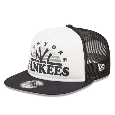 Casquette Snapback 9FIFTY Golfer New York Yankees Gradient Golfer New Era pour homme, blanc/bleu marine