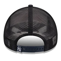 Casquette réglable New Era New York Yankees Stacked A-Frame Trucker 9FORTY pour hommes